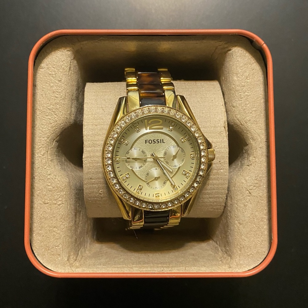 Fossil Riley Multifunction Stainless Steel Watch